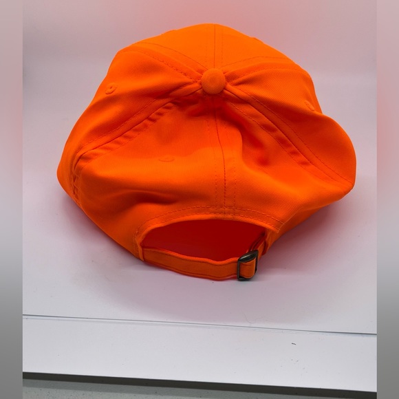 Buckmasters Baseball Cap Bright Neon Safety Orange Hat OSFM Adjustable Antlers - Picture 2 of 8